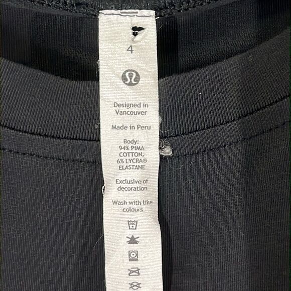 Lululemon Cotton Wrap-Front T-Shirt Dress Size 4 - Picture 9 of 11